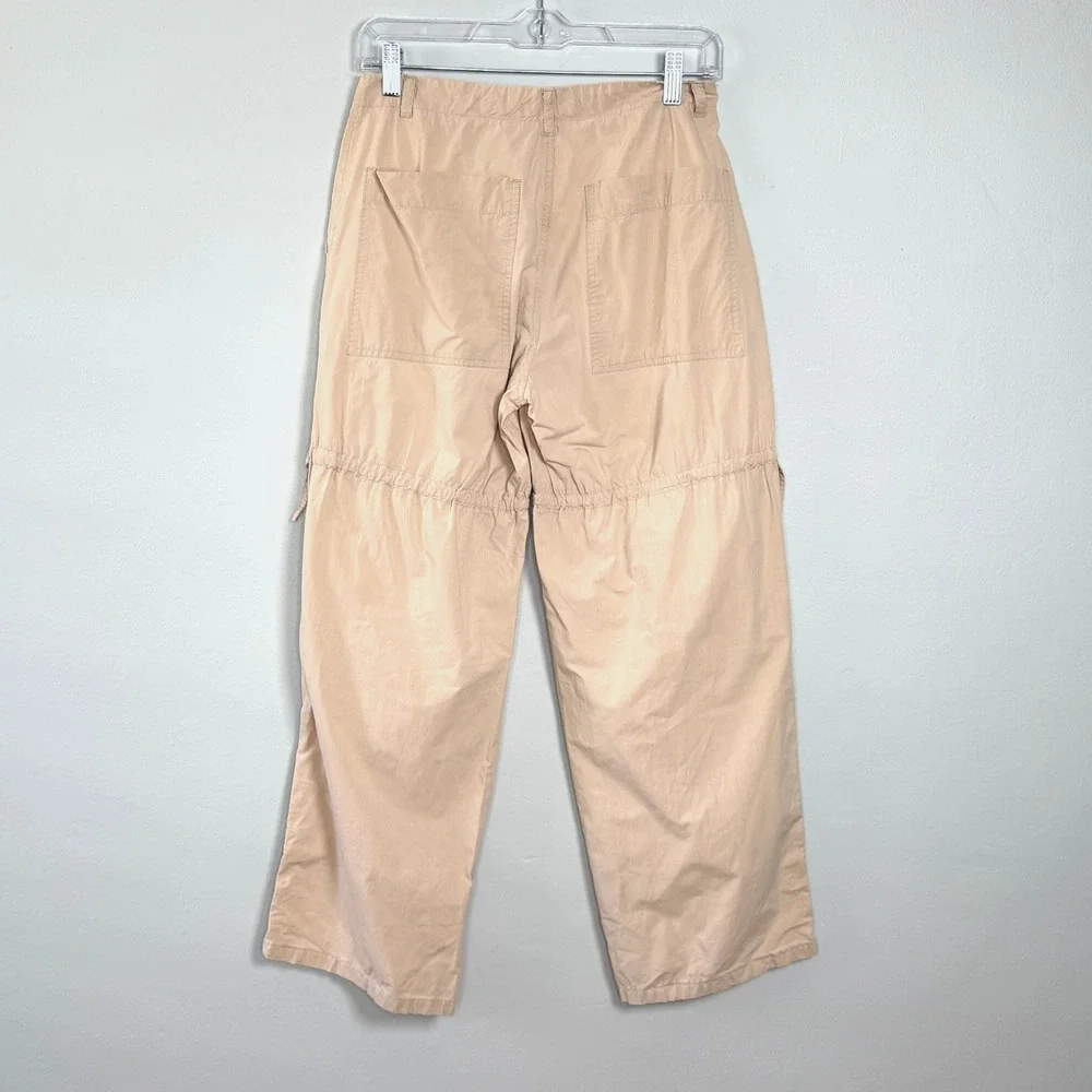 Le Jean De Marithe + Francois Girbaud Cargo Pants Beige Sz S Vintage 90s Grunge
